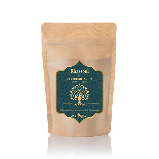 Masque pour les cheveux et le visage à l'argile Rhassoul - Argile de lave marocaine biologique pour un nettoyage en profondeur, une exfoliation et un rajeunissement