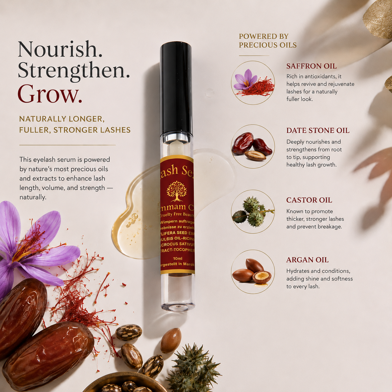 Serum für Wimpern und Augenbrauen: schnelle Reparatur und Wachstum