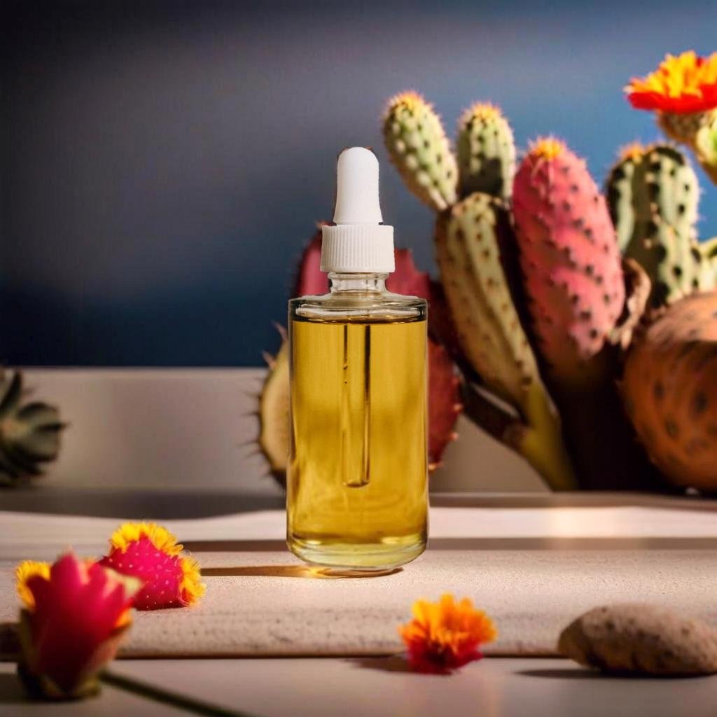 Prickly Pear Seed Oil - Organic Hydrating Oil for Radiant Skin, Anti-Aging Benefits, and Nourishing Skin Care and Hair Care Treatment